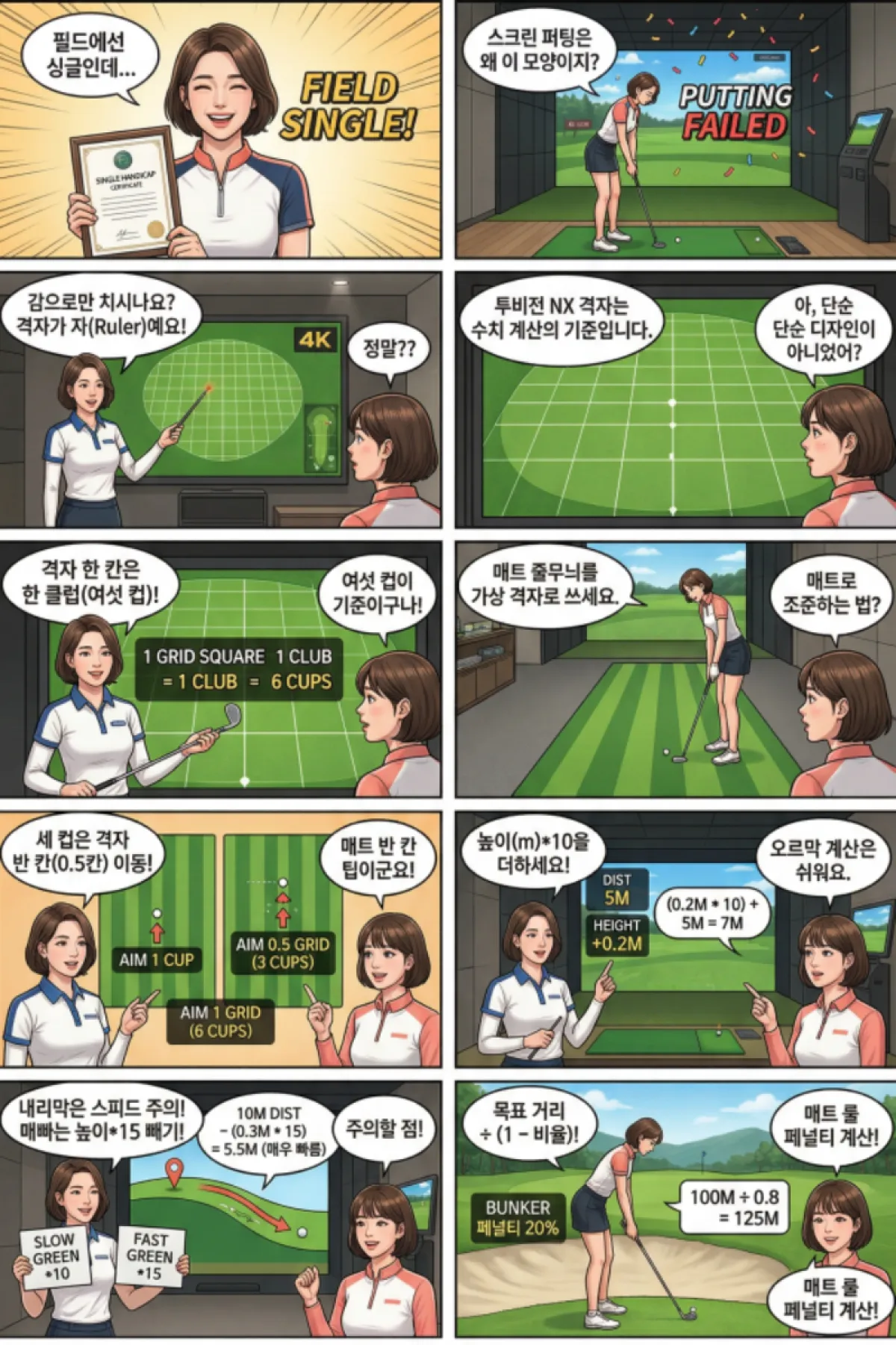 투비전 NX 환경과 퍼팅 격자의 이해