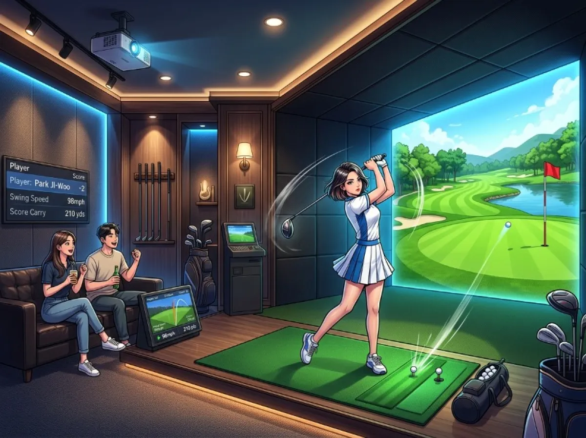 스크린골프 잘 치는 법