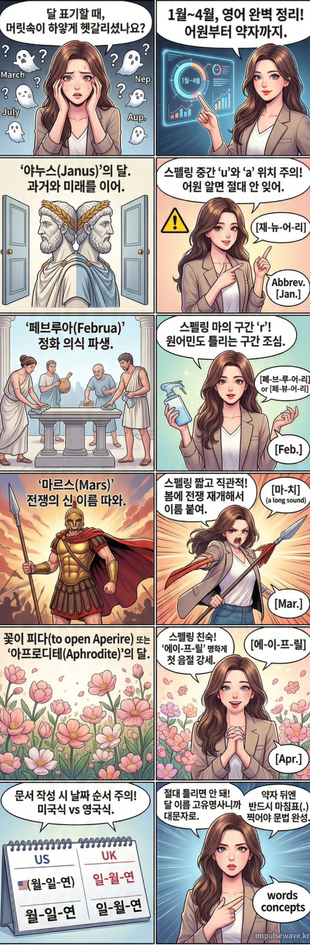 1월 영어로 표현하기 January (야누스의 달)