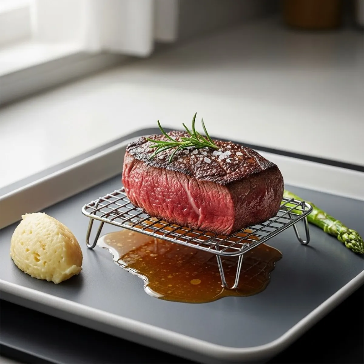 낮은 온도에서 목표 심부 온도까지 서서히 익히기