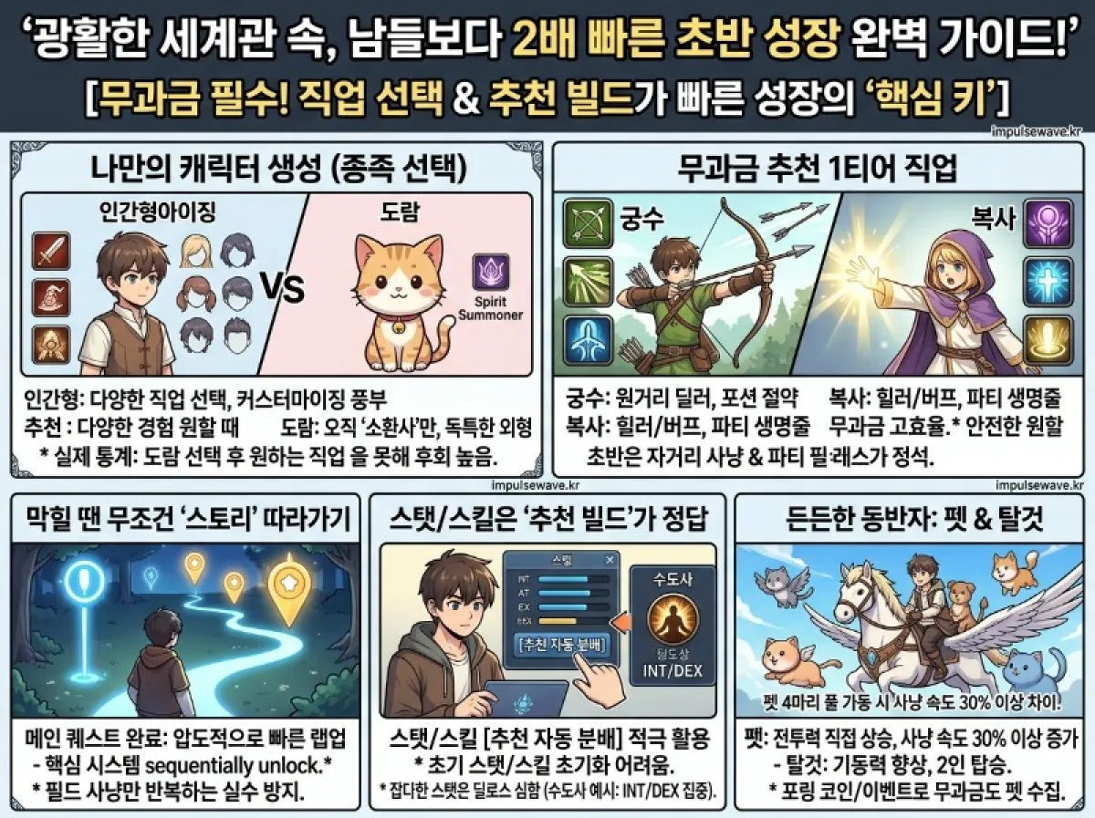 라그나로크 오리진 클래식 공략 초보자 육성 및 시스템 가이드