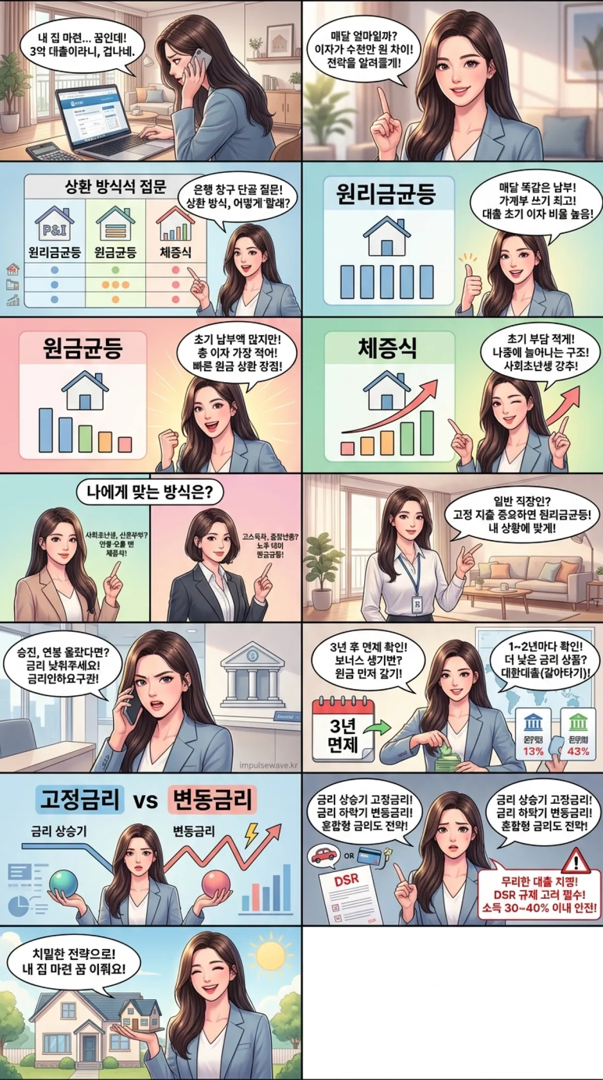 3억 주택담보대출, 한 달에 얼마씩 내야 할까요