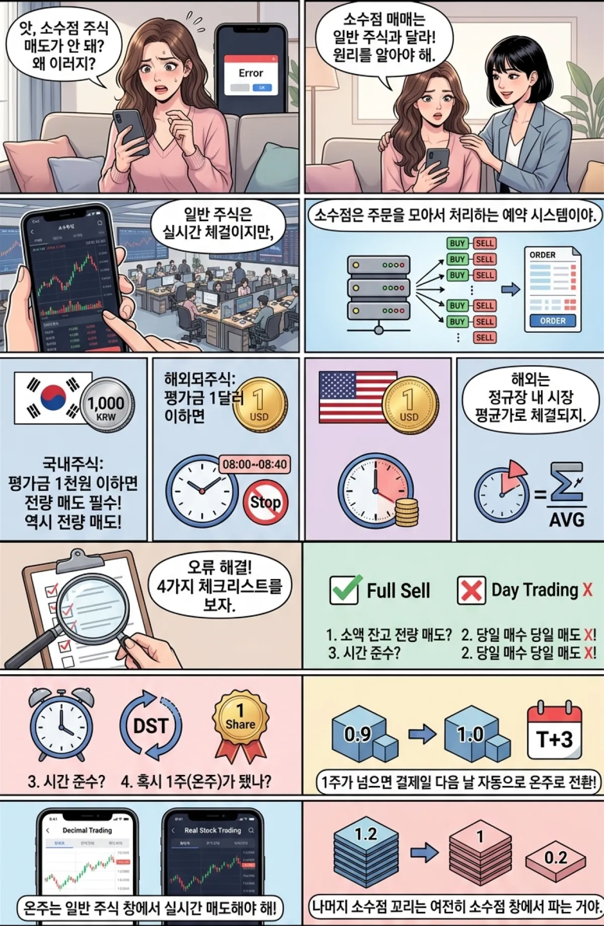 키움증권 소수점 매도 안됨 현상, 왜 발생하는 걸까요?
