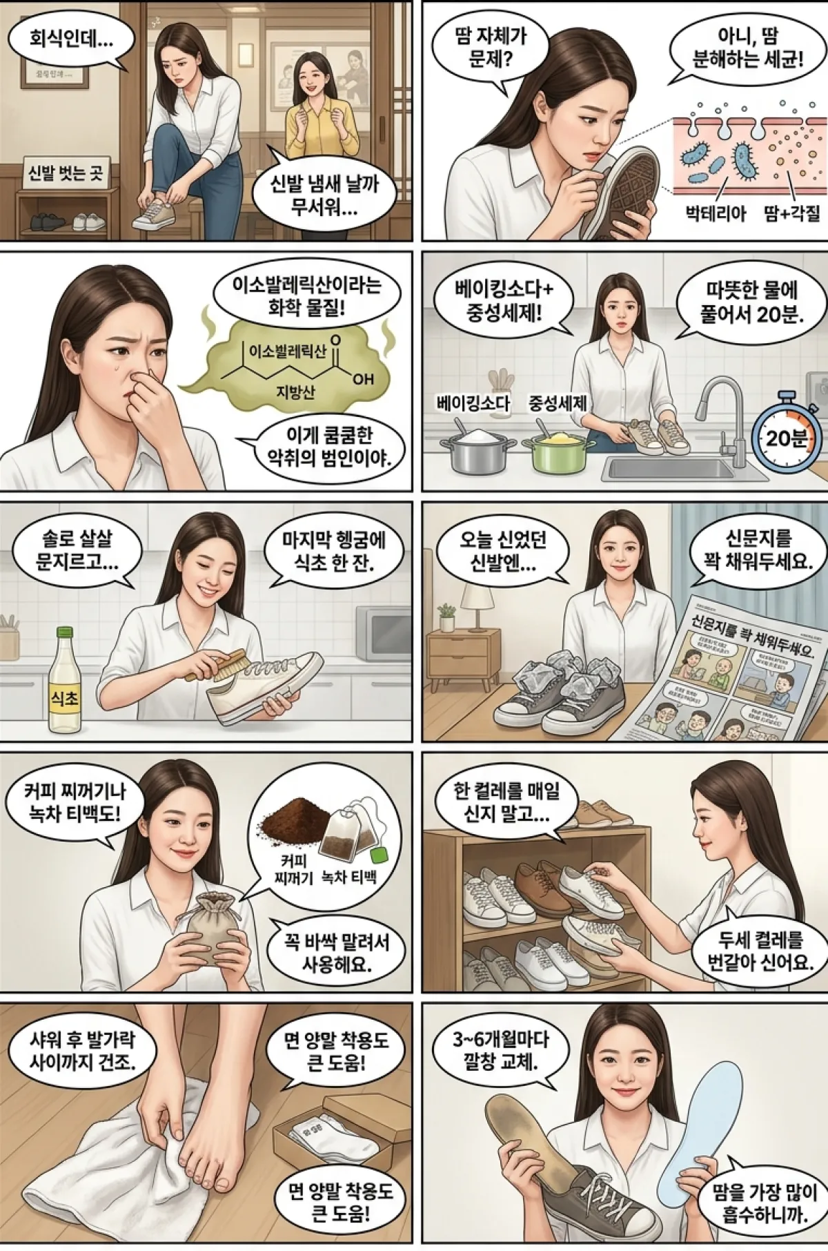 신발 냄새, 도대체 왜 나는 걸까요 (원인 분석)