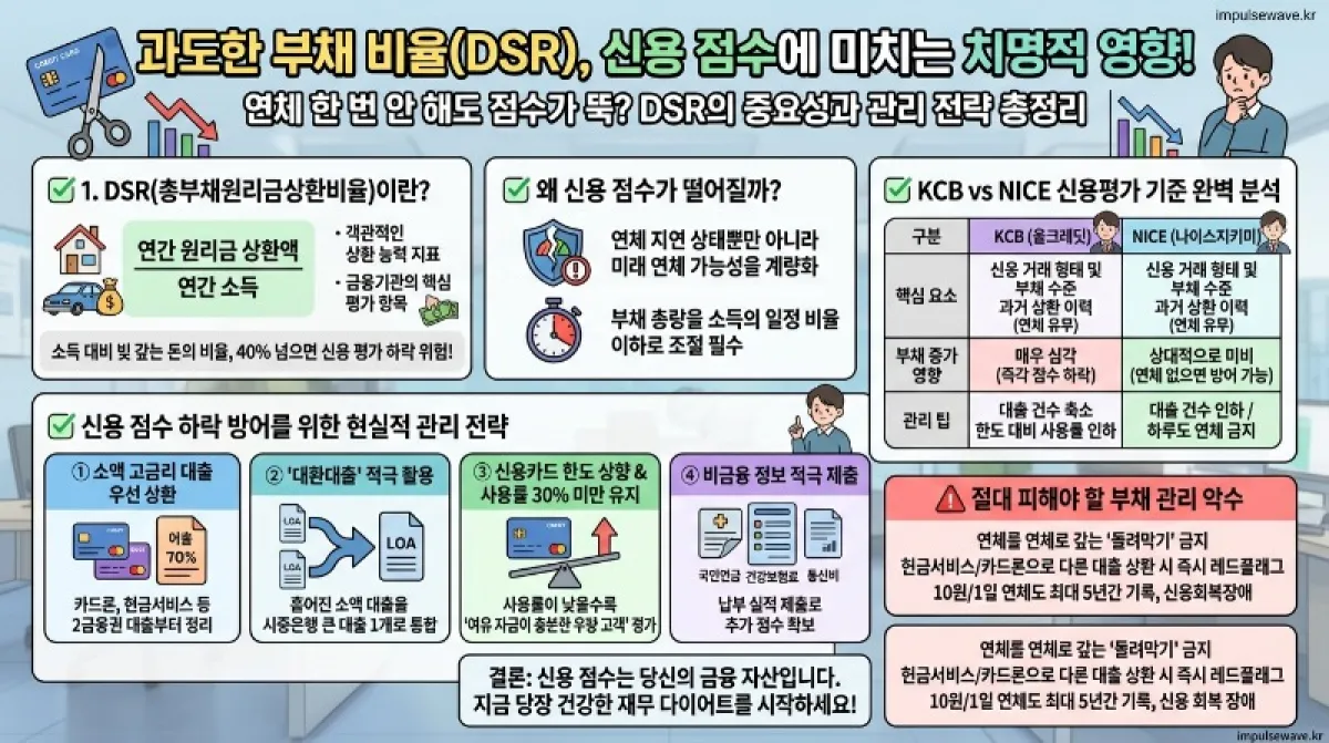 2026 소득 대비 부채비율이 신용점수에 미치는 영향