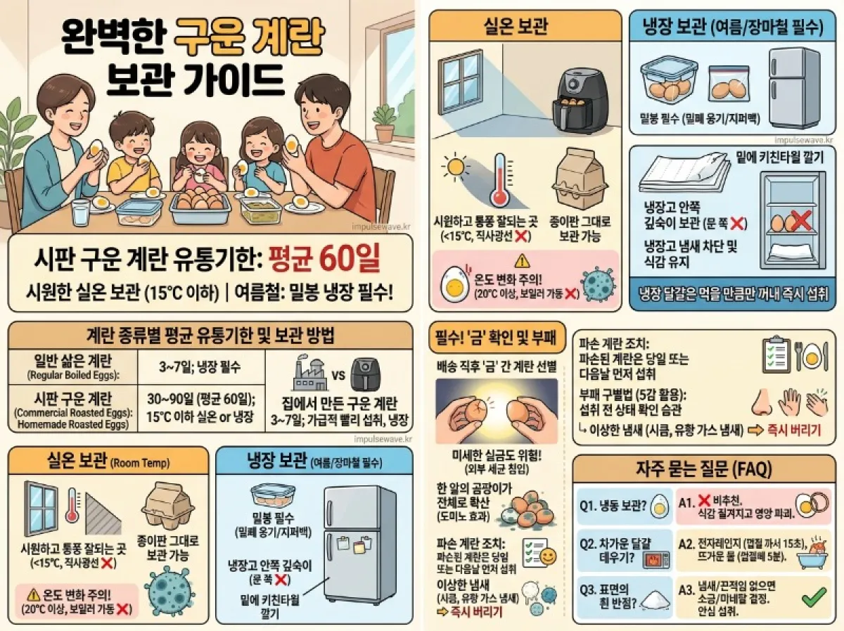 구운계란 보관법 총정리 유통기한 보관기간 확인