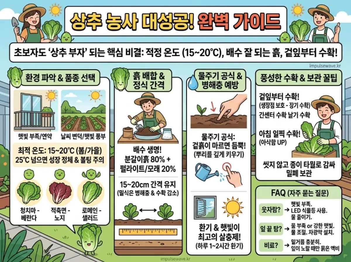 상추 모종 키우기 심는 시기와 수확 꿀팁