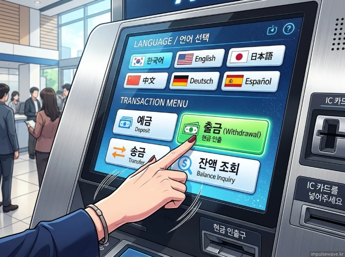 세븐일레븐 ATM 출금 방법 및 순서 (초보자 가이드)